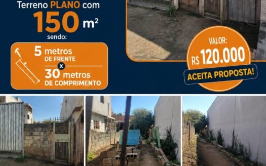Terreno no Bairro Santo Antônio 5×30